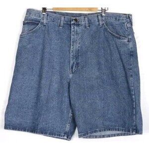 New Men's Wrangler Relaxed Fit Denim Blue Shorts Bermuda 6K601SB Size 46